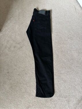 Levi’s 512 Slim Taper Black Jeans Women’s Size 32 x 30 Stretch Denim